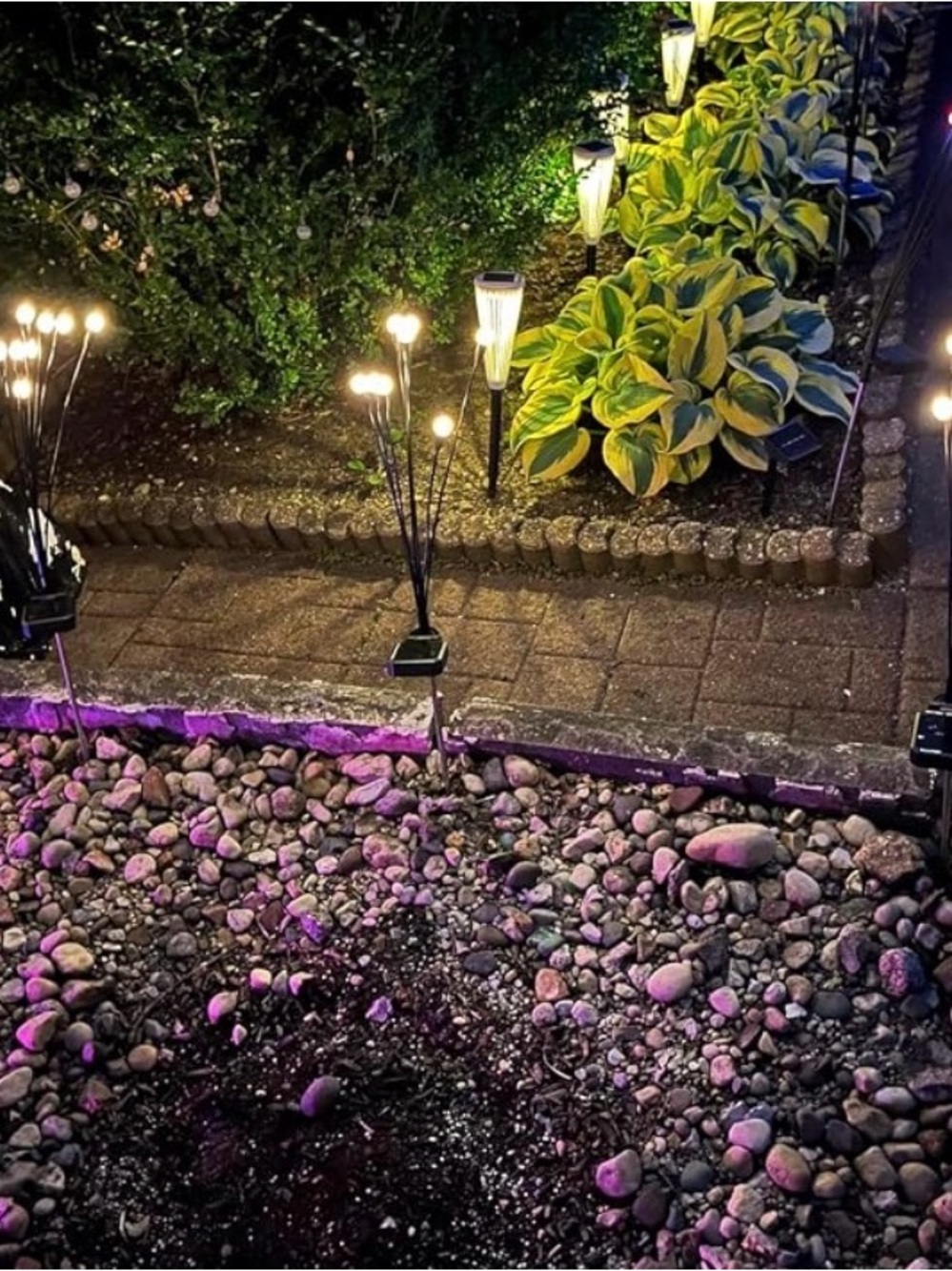 Solar Garden Path Lights - Warm White LED (Unknown Brand)